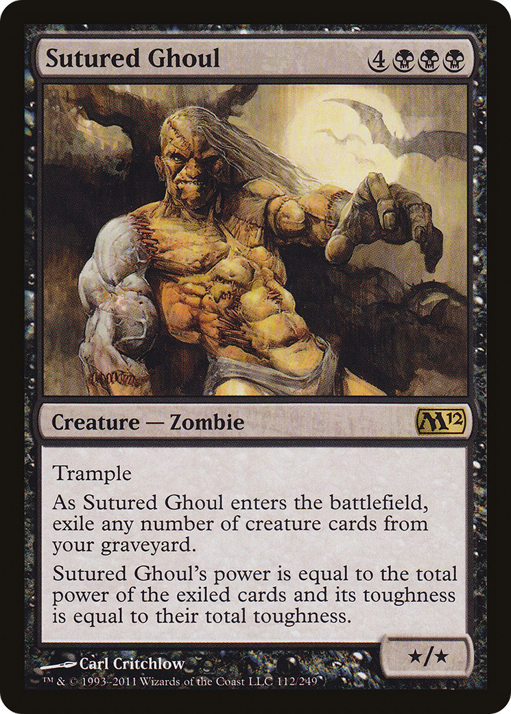 Sutured Ghoul (M12-112) [Magic 2012] MTG Single Wizards of the Coast