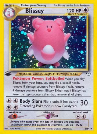 Blissey (/64) 1st Edition Holofoil [Vintage: Neo Revelation] Pokemon Single Pokémon