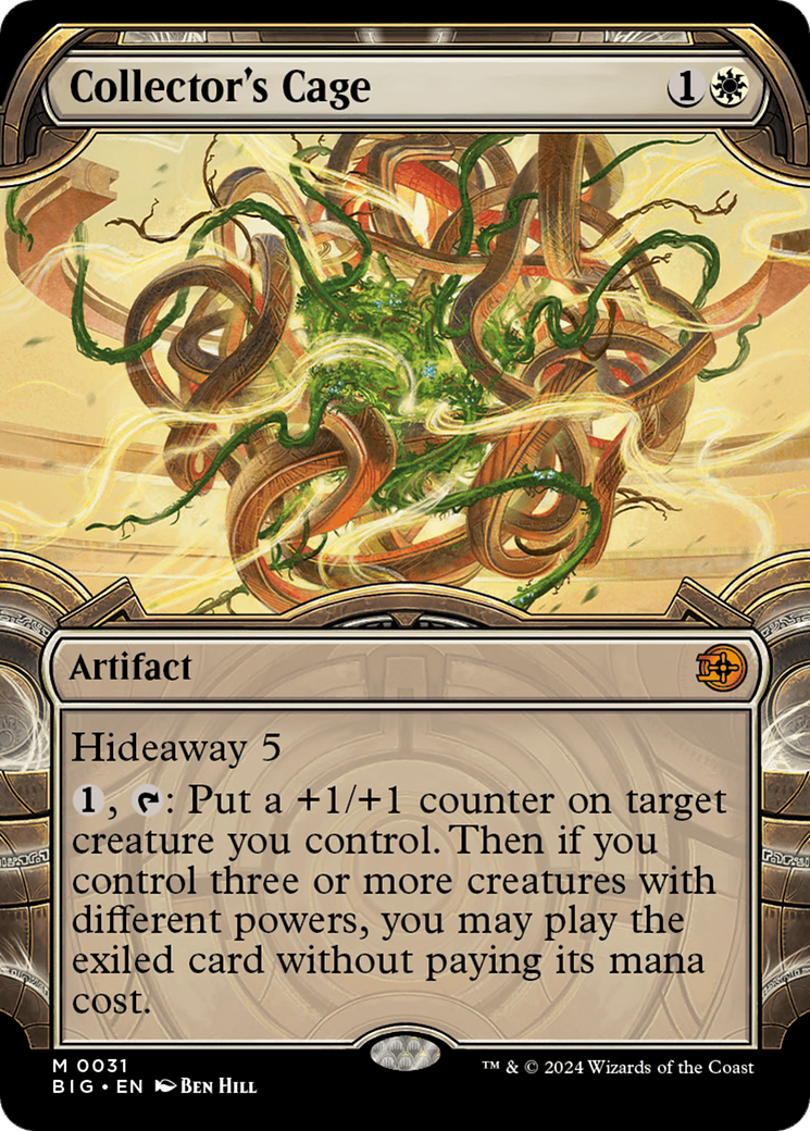Collector's Cage (BIG-031) [The Big Score] (Showcase) Foil MTG Single Wizards of the Coast