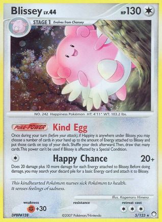 Blissey (5/123) Reverse Holofoil [DP: Mysterious Treasures] Pokemon Single Pokémon