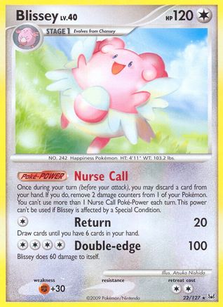 Blissey (/127) Reverse Holofoil [Platinum: Base set] Pokemon Single Pokémon