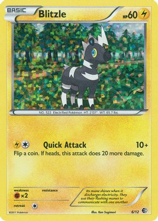 Blitzle - 6/12 (/12) Holofoil [Promos: McDonalds Promos 2011] Pokemon Single Pokémon