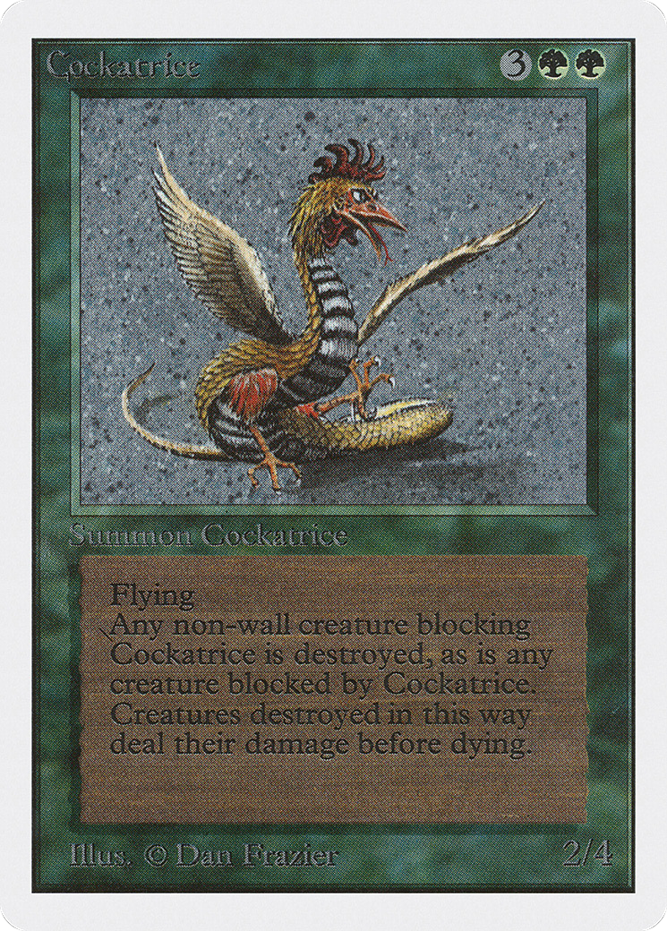 Cockatrice (2ED-) [Oldschool] Unlimited Edition MTG Single Wizards of the Coast