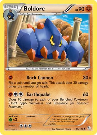 Boldore (/124) [BW: Dragons Exalted] Pokemon Single Pokémon