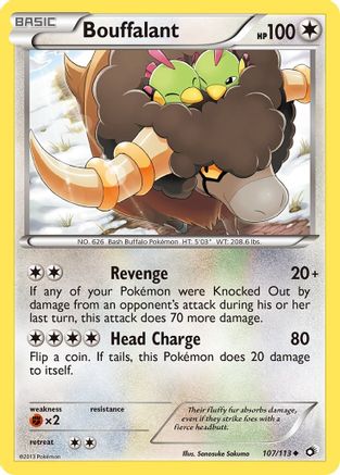 Bouffalant (107/113) [BW: Legendary Treasures] Pokemon Single Pokémon