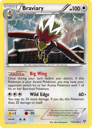 Braviary (/135) [BW: Plasma Storm] Pokemon Single Pokémon