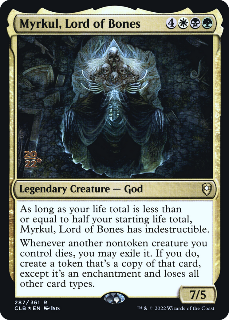 Myrkul, Lord of Bones (PRE-287) [Battle for Baldur's Gate Promos] Foil MTG Single Wizards of the Coast
