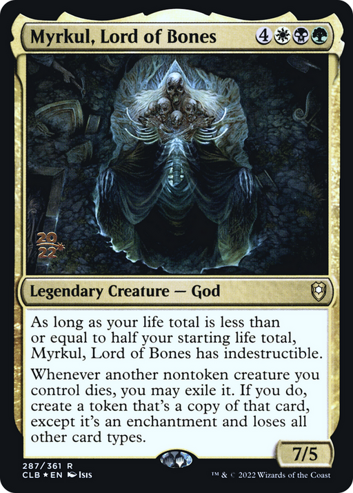 Myrkul, Lord of Bones (PRE-287) [Battle for Baldur's Gate Promos] Foil MTG Single Wizards of the Coast