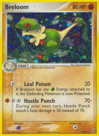 Breloom (/107) Reverse Holofoil [EX: Deoxys] Pokemon Single Pokémon
