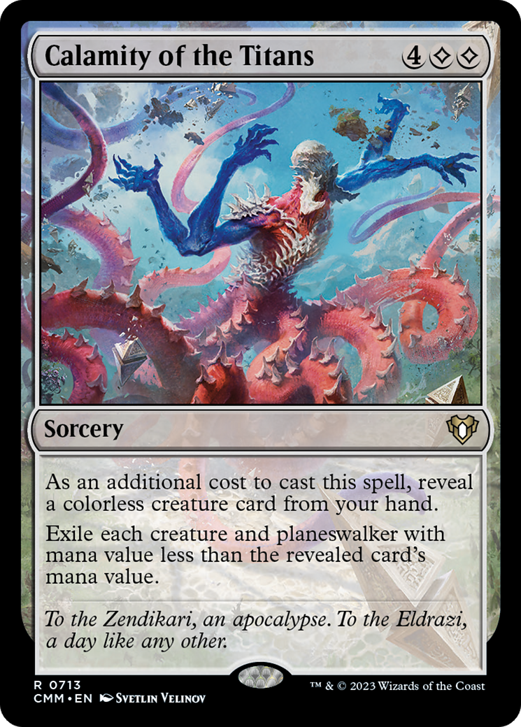 Calamity of the Titans (CMM-713) [Commander Masters] MTG Single Wizards of the Coast