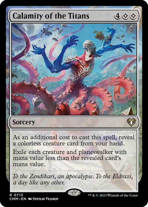 Calamity of the Titans (CMM-713) [Commander Masters] MTG Single Wizards of the Coast