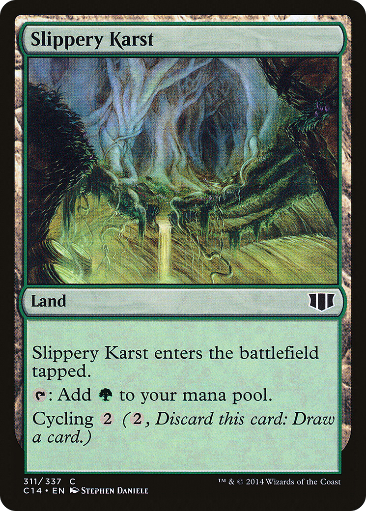Slippery Karst (C14-311) [Commander 2014] MTG Single Wizards of the Coast