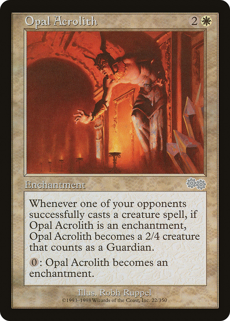 Opal Acrolith (USG-022) [Urza's Saga] MTG Single Wizards of the Coast