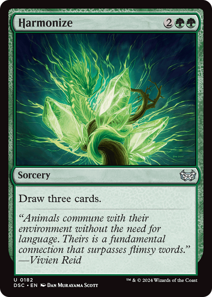 Harmonize (DSC-182) [Duskmourn: House of Horror Commander] MTG Single Wizards of the Coast
