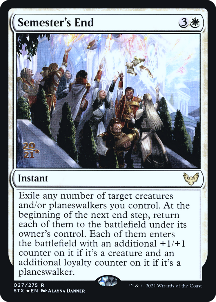 Semester's End (PRE-027) [Strixhaven: School of Mages Promos] Foil MTG Single Wizards of the Coast