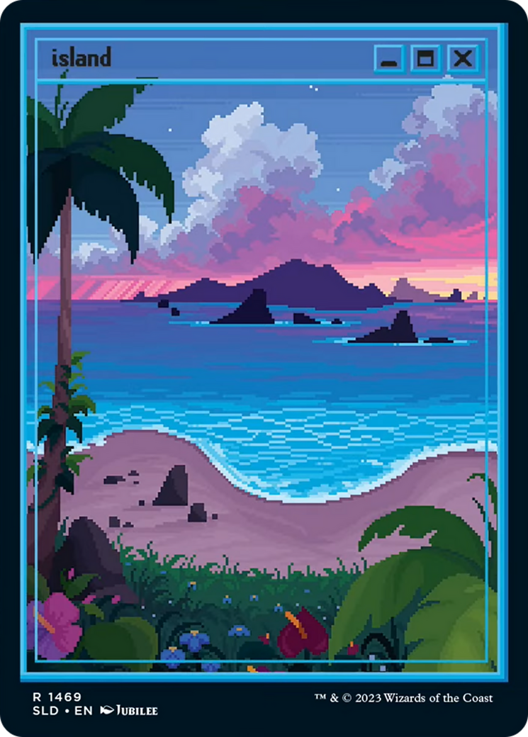 Island (1469) (SLD-1469) [Secret Lair] Drop Foil MTG Single Wizards of the Coast