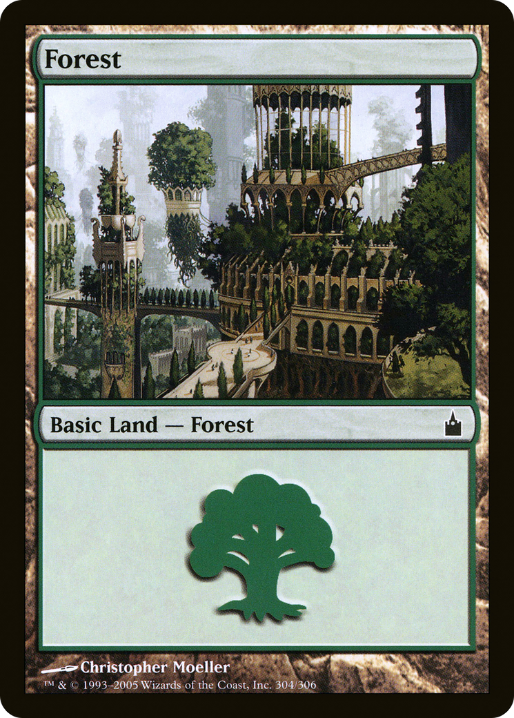 Forest (RAV-304) [Ravnica: City of Guilds] MTG Single Wizards of the Coast