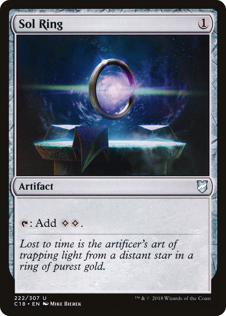 Sol Ring (C18-222) [Commander 2018] MTG Single Wizards of the Coast