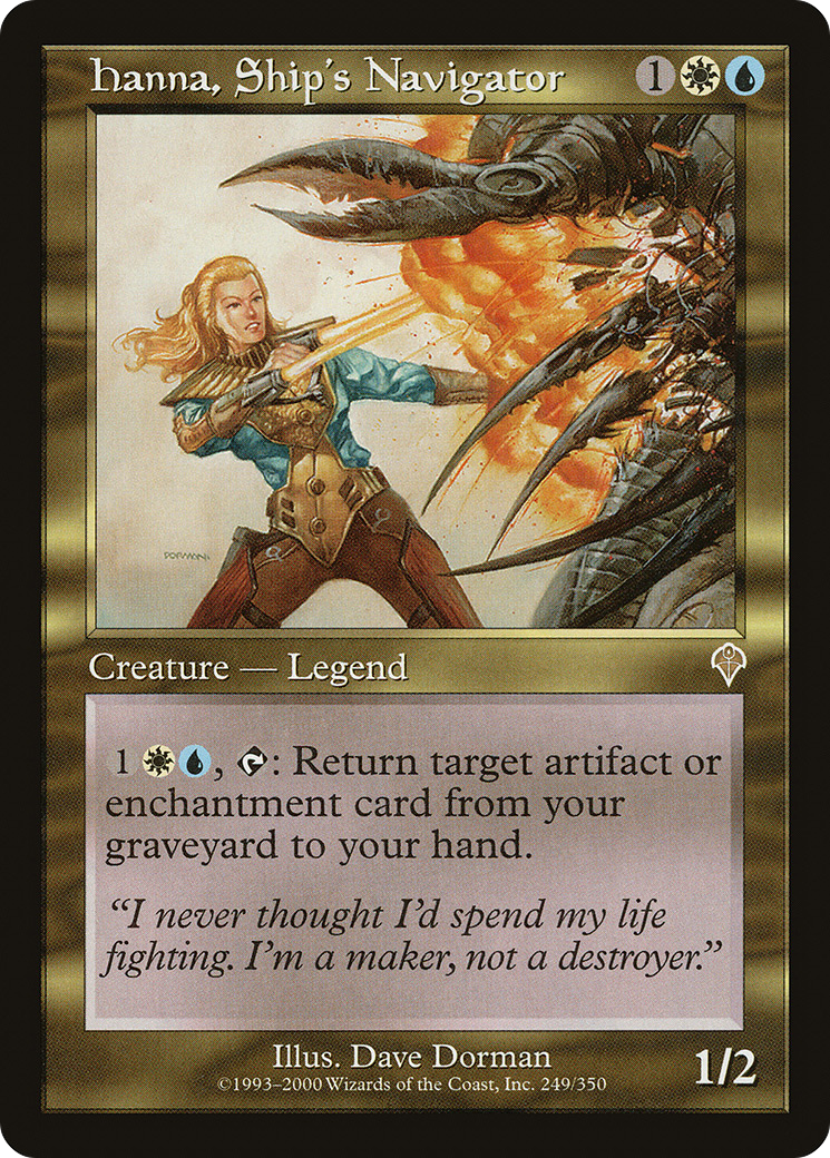 Hanna, Ship's Navigator (INV-249) [Invasion] MTG Single Wizards of the Coast