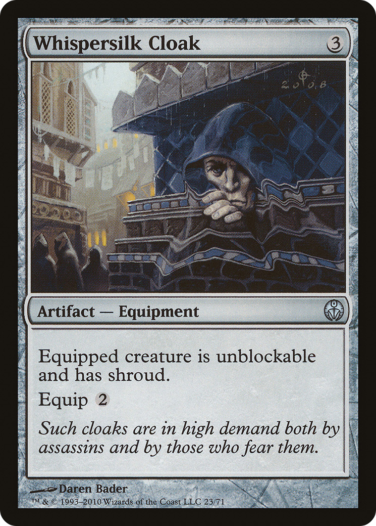 Whispersilk Cloak (DDE-023) [Misc] Duel Decks: Phyrexia vs. the Coalition MTG Single Wizards of the Coast