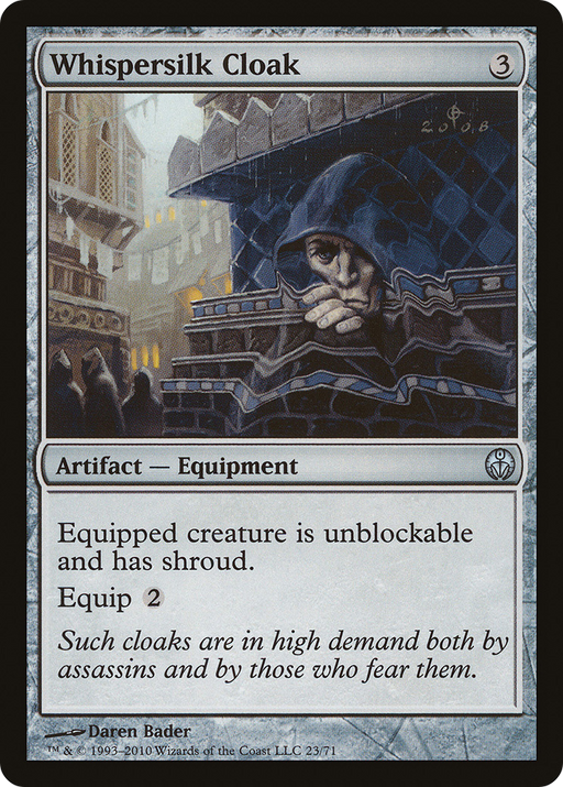 Whispersilk Cloak (DDE-023) [Misc] Duel Decks: Phyrexia vs. the Coalition MTG Single Wizards of the Coast