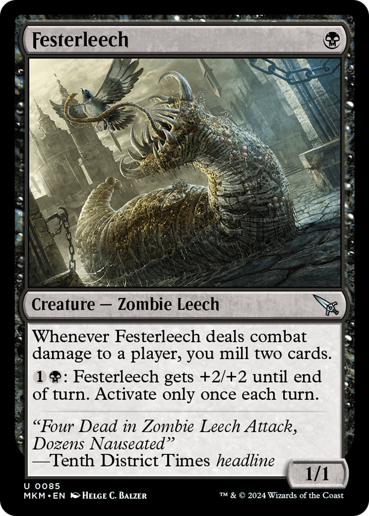 Festerleech (MKM-085) [Murders at Karlov Manor] Foil MTG Single Wizards of the Coast