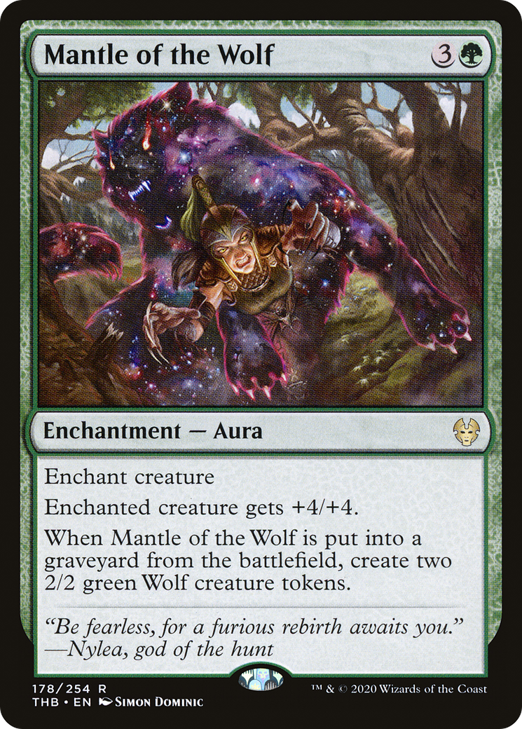 Mantle of the Wolf (THB-178) [Theros Beyond Death] MTG Single Wizards of the Coast