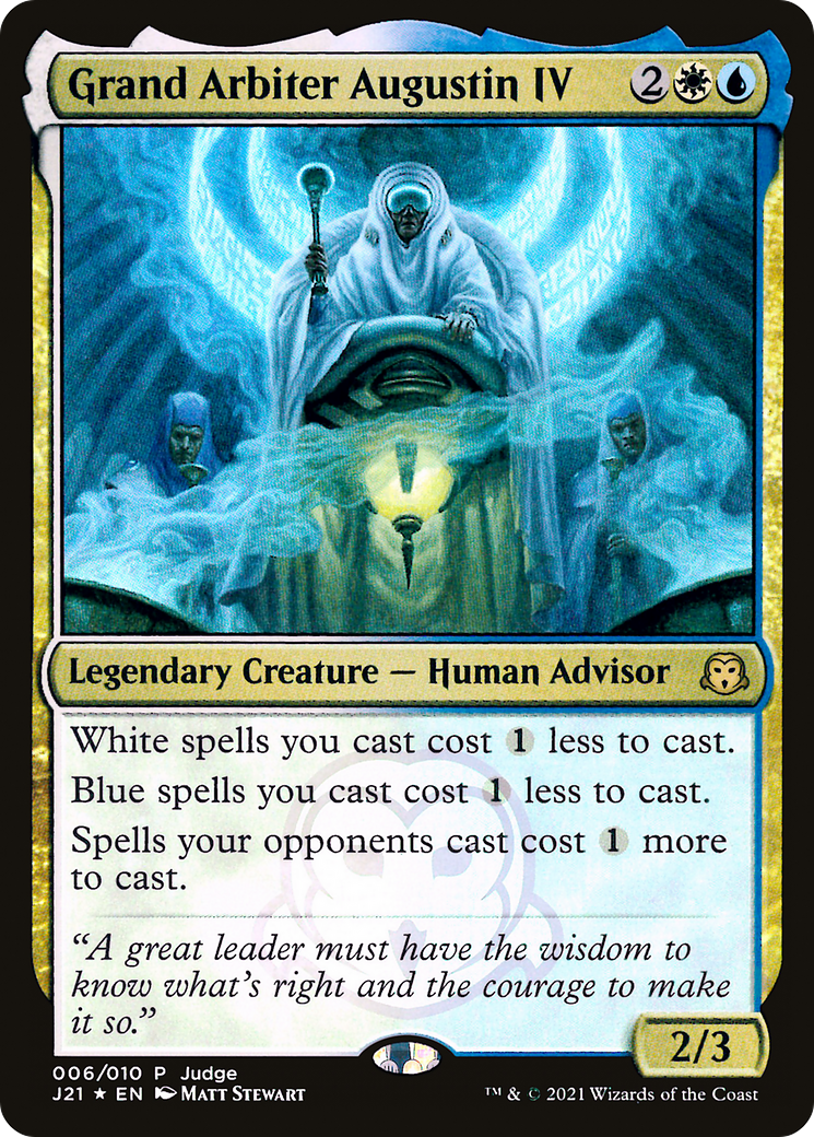 Grand Arbiter Augustin IV (JDG-006) [Misc] Judge Gift Cards 2021 Foil MTG Single Wizards of the Coast