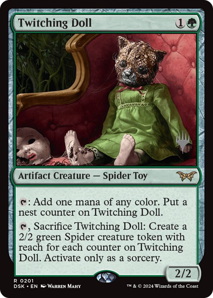 Twitching Doll (PPDSK-201) [Duskmourn: House of Horror Promos] Foil MTG Single Wizards of the Coast
