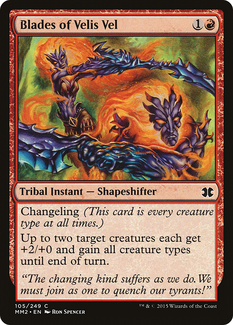 Blades of Velis Vel (MM2-105) [Modern Masters 2015] Foil MTG Single Wizards of the Coast
