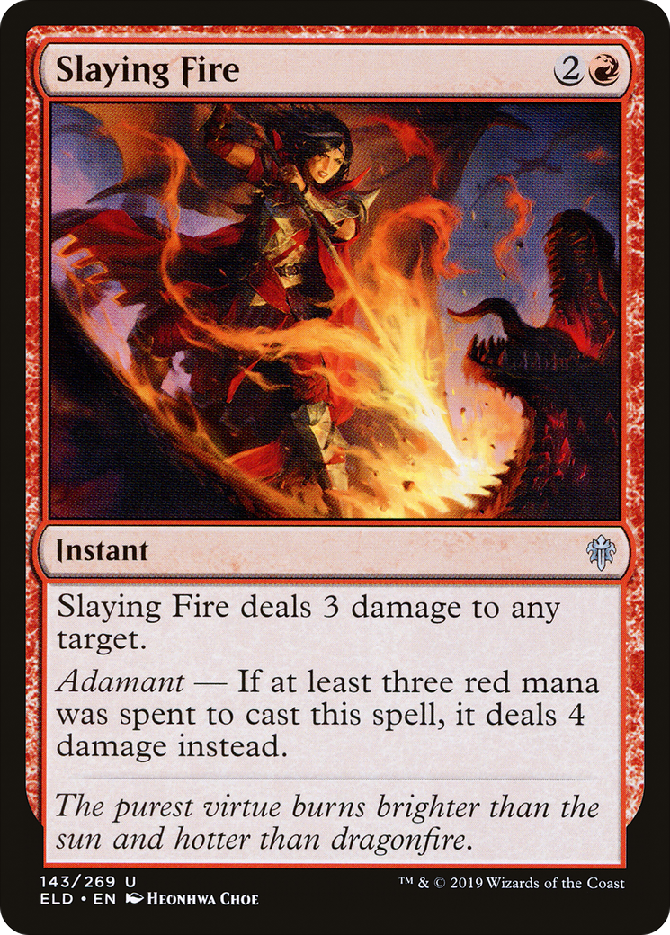 Slaying Fire (ELD-143) [Throne of Eldraine] MTG Single Wizards of the Coast