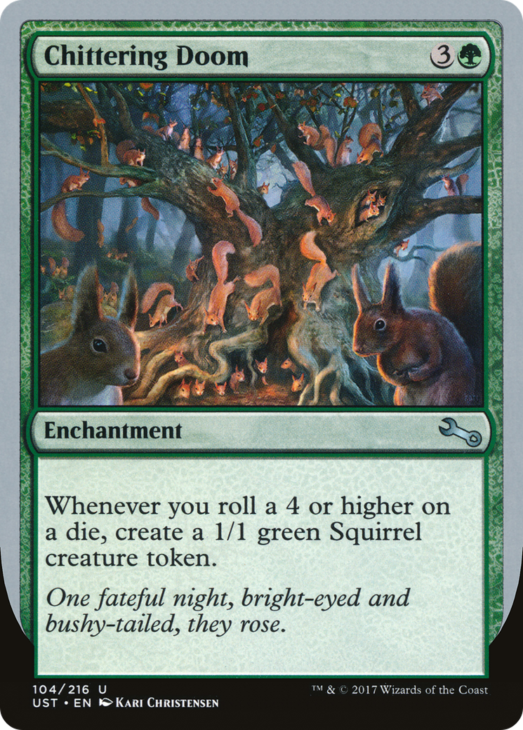 Chittering Doom (UST-104) [Unstable] MTG Single Wizards of the Coast