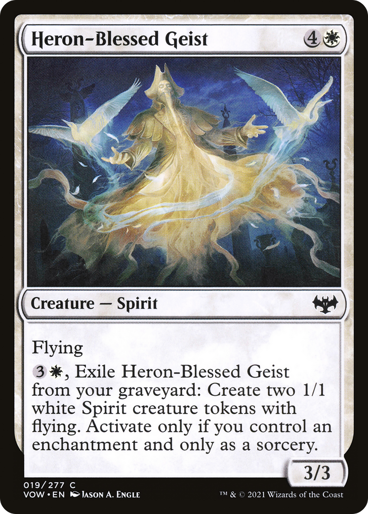 Heron-Blessed Geist (VOW-019) [Innistrad: Crimson Vow] Foil MTG Single Wizards of the Coast