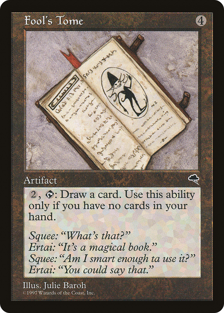 Fool's Tome (TMP-289) [Tempest] MTG Single Wizards of the Coast
