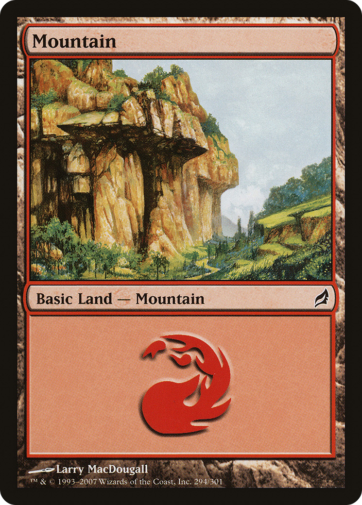 Mountain (LRW-294) [Lorwyn] Foil MTG Single Wizards of the Coast