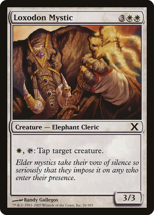 Loxodon Mystic (10E-026) [Tenth Edition] MTG Single Wizards of the Coast
