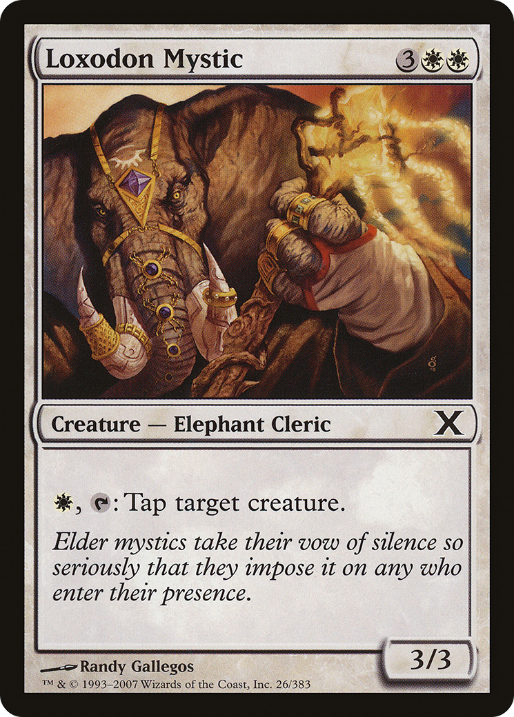 Loxodon Mystic (10E-026) [Tenth Edition] Foil MTG Single Wizards of the Coast