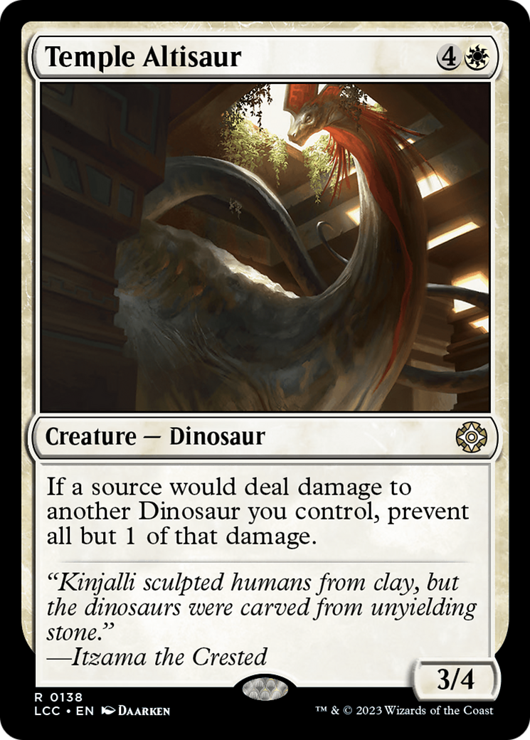 Temple Altisaur (LCC-138) [The Lost Caverns of Ixalan Commander] MTG Single Wizards of the Coast