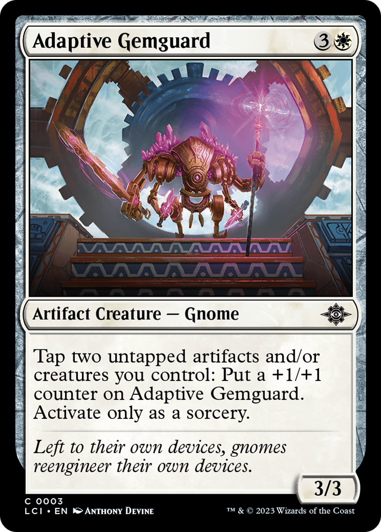 Adaptive Gemguard (LCI-003) [The Lost Caverns of Ixalan] MTG Single Wizards of the Coast