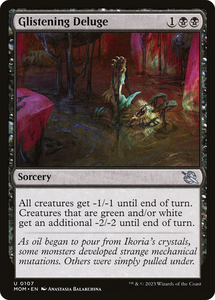 Glistening Deluge (MOM-107) [March of the Machine] Foil MTG Single Wizards of the Coast