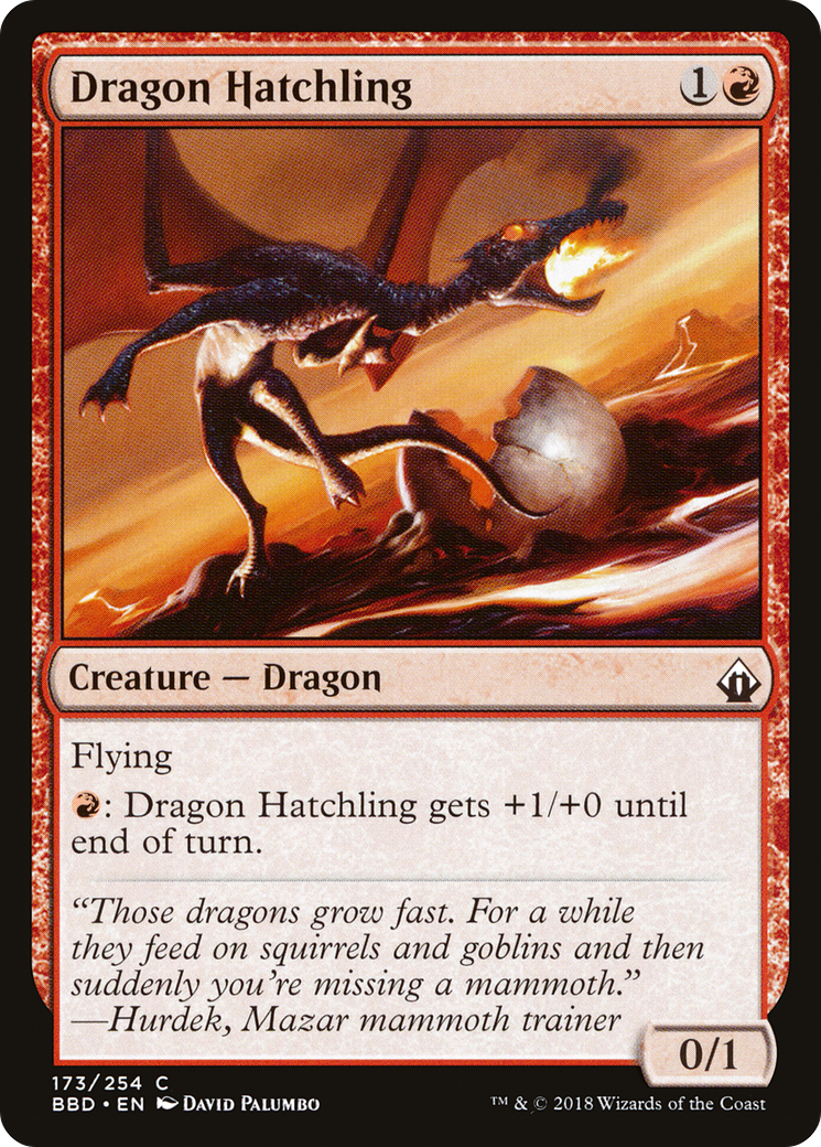 Dragon Hatchling (BBD-173) [Battlebond] MTG Single Wizards of the Coast