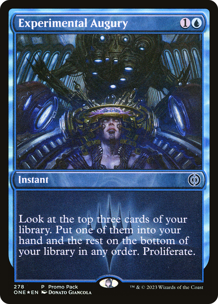 Experimental Augury (PPONE-278) [Phyrexia: All Will Be One] Foil MTG Single Wizards of the Coast