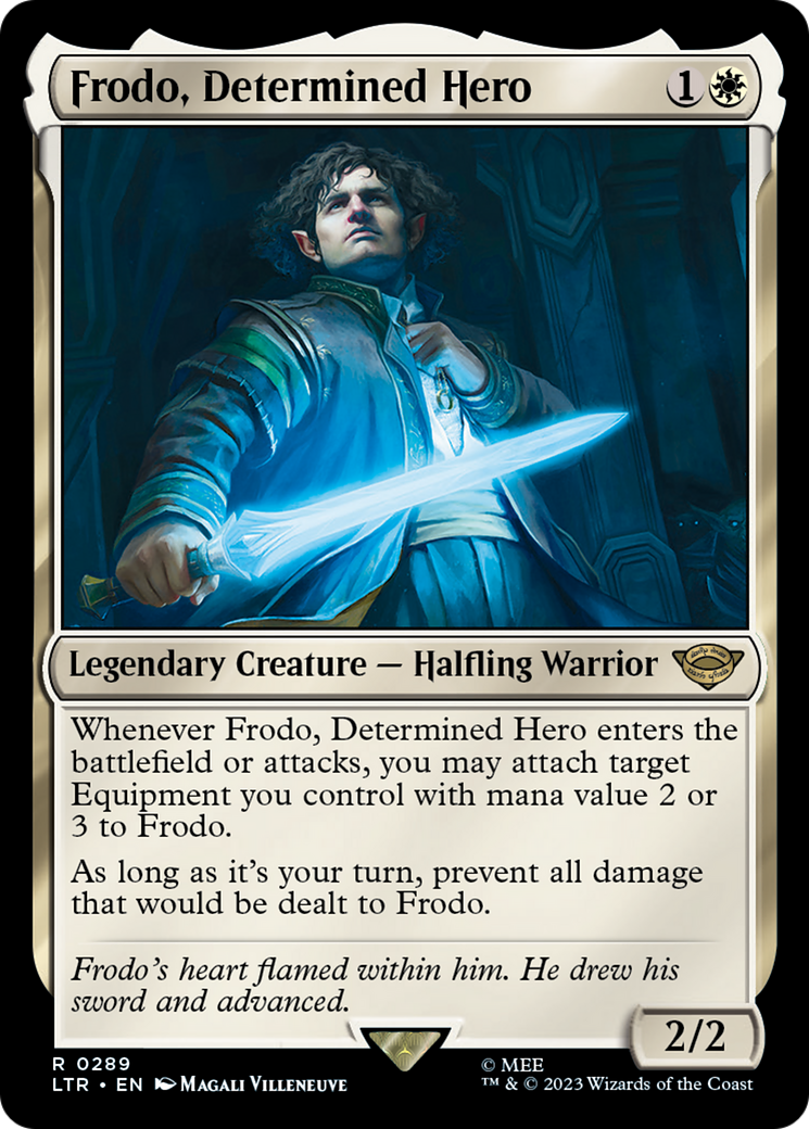 Frodo, Determined Hero (LTR-289) [The Lord of the Rings: Tales of Middle-earth] MTG Single Wizards of the Coast