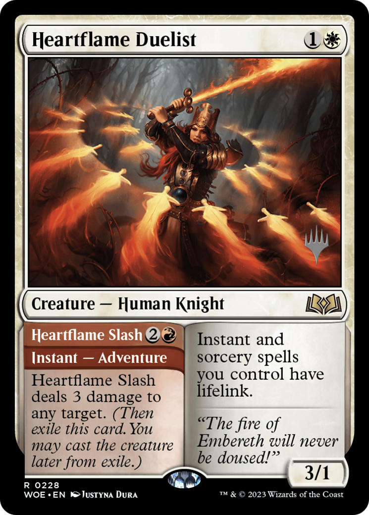 Heartflame Duelist (PPWOE-228) [Wilds of Eldraine Promos] MTG Single Wizards of the Coast