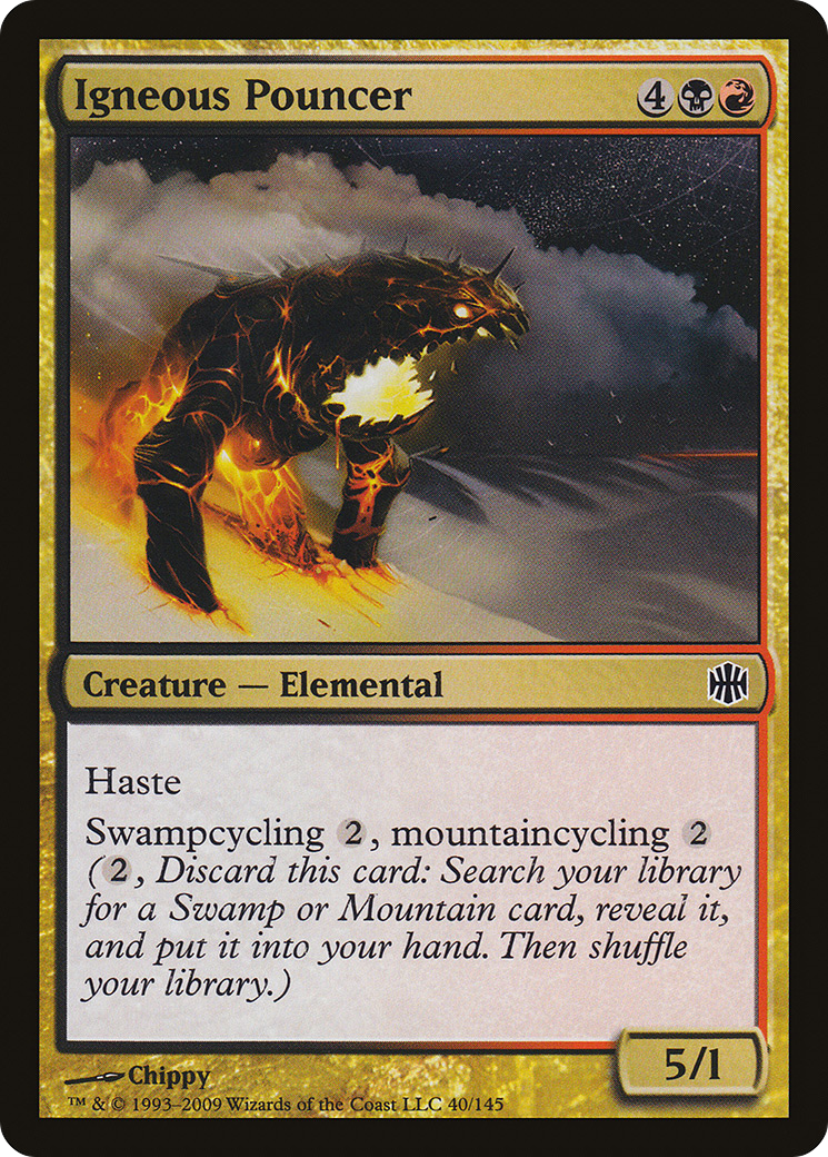 Igneous Pouncer (ARB-040) [Alara Reborn] Foil MTG Single Wizards of the Coast