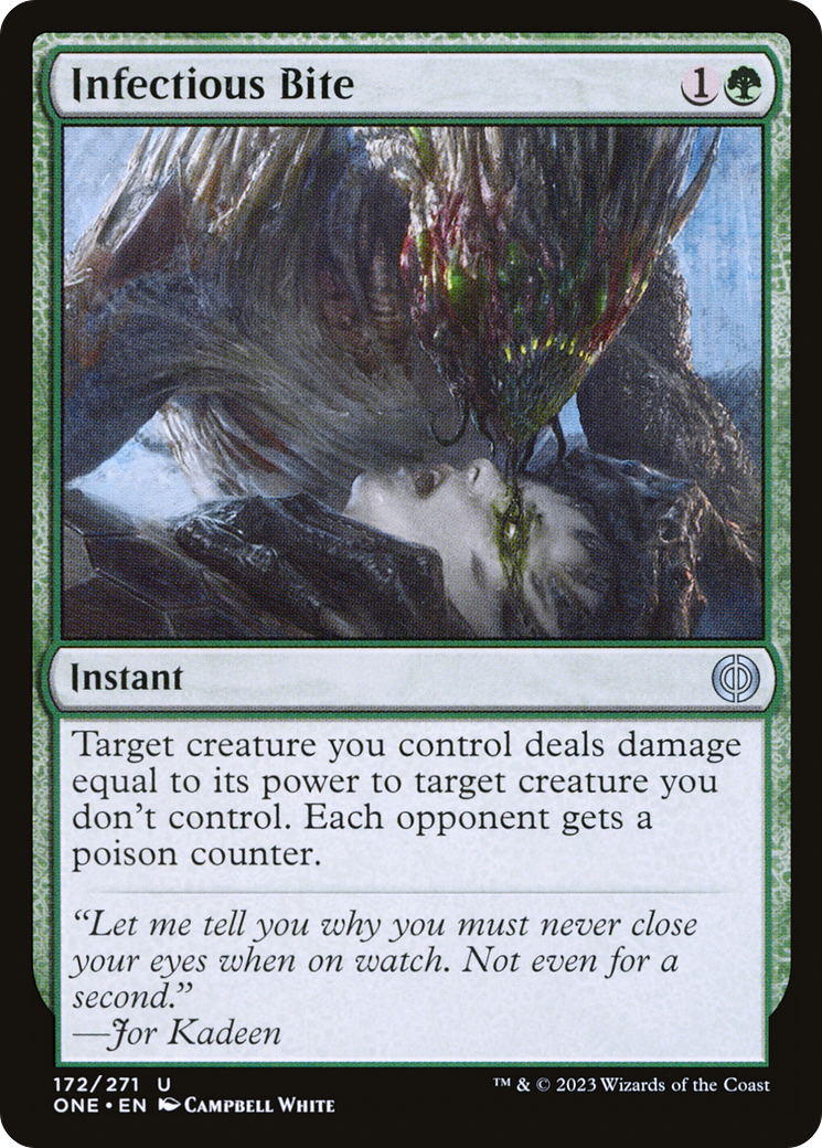 Infectious Bite (ONE-172) [Phyrexia: All Will Be One] Foil MTG Single Wizards of the Coast
