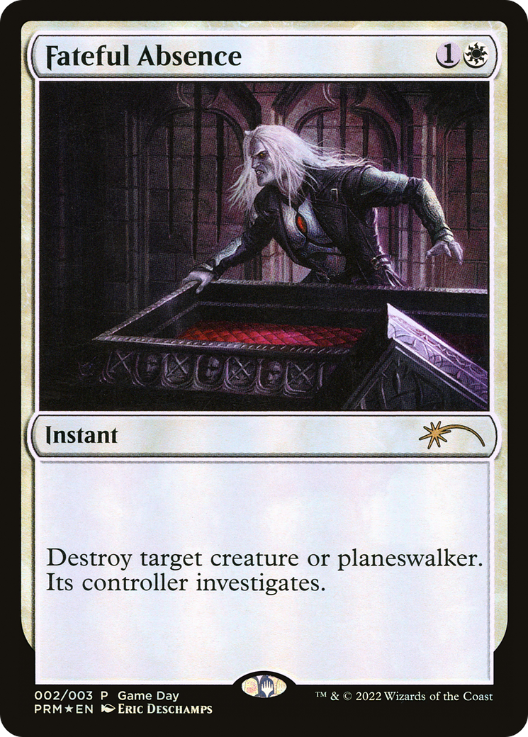 Fateful Absence (GAME-002) [Misc] Wizards Play Network 2022 Foil MTG Single Wizards of the Coast