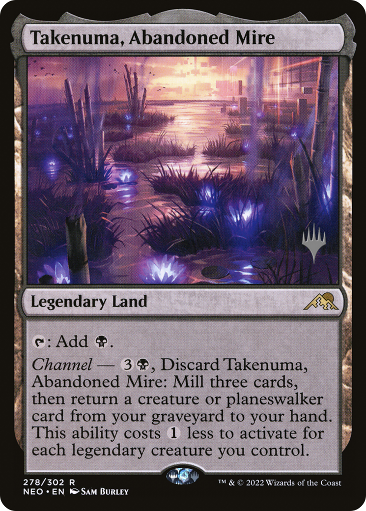 Takenuma, Abandoned Mire (PPNEO-278) [Kamigawa: Neon Dynasty Promos] Foil MTG Single Wizards of the Coast