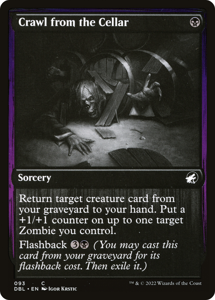 Crawl from the Cellar (DBL-093) [Innistrad: Double Feature] Foil MTG Single Wizards of the Coast