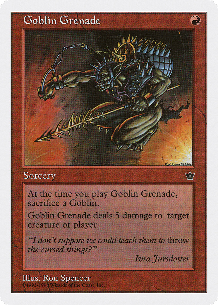 Goblin Grenade (ATH-032) [Anthologies] MTG Single Wizards of the Coast